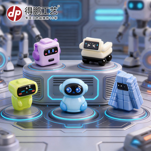 Cute Miniature Robot <b>Dolls</b> Multi Color Plastic Resin Dollhouse Desktop Decor Ornaments For Children's Day Gift Unisex 5-7 Years - Product Image 4