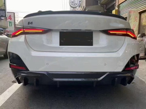 Kit Carrozzeria in Fibra di Carbonio per <span class=keywords><strong>BMW</strong></span> <span class=keywords><strong>I4</strong></span> 21: Labbro Anteriore, Diffusore Posteriore e Minigonne Laterali - Product Image 4
