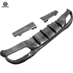 Diffuseur arrière en fibre de carbone véritable 3K, lèvre de pare-chocs arrière pour Mercedes Benz W206 Classe C C200 C260 C43 63 Style 2015-2020 - Product Image 3