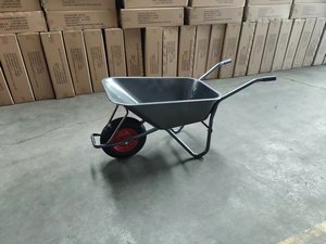 รถสาลี่โลหะแบบแบนไม่มีล้อนิวเมติก100กก. สำหรับงานก่อสร้างในฟาร์มสวน - Product Image 2