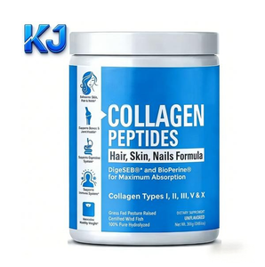 Poudre de peptides de collagène |   Types I, II, III, V <span class=keywords><strong>et</strong></span> X |   avec DigeSEB & BioPerine pour la santé des <span class=keywords><strong>cheveux</strong></span>, de la peau, des ongles <span class=keywords><strong>et</strong></span> des articulations - Product Image 1