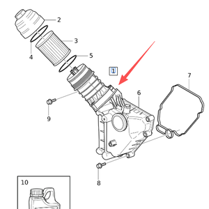 OE 30757730 pour Volvo C30 C70 <span class=keywords><strong>S40</strong></span> S60 V40 V50 XC60 XC90 – Base de filtre à huile moteur de haute qualité, très vendue (avec joint) - Product Image 6