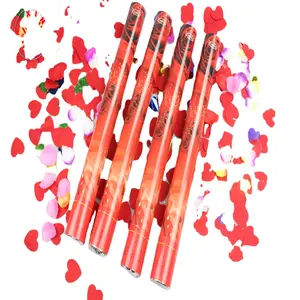 Partypopper 공장 니크로 30CM 장미 꽃잎 투명도 색종이 조각 대포 웨딩 파티 장식 포퍼
