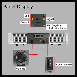 GAP-802 amplificatore di potenza professionale 850W * 2 amplificatore audio a 2 canali <span class=keywords><strong>m</strong></span> ad alta potenza per amplificatore da palco esterno - Product Image 5