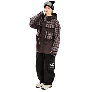 Traje de esquí personalizado OEM Chaqueta de nieve impermeable transpirable Ropa de esquí marrón - Product Image 2