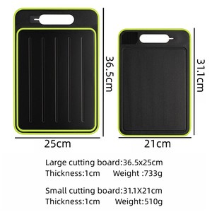 Double Sided Cutting Board with Thawing Function Kitchen Grinding Chopping Multifunctional Sharpener Grinding Cutting Board - Product Image 6