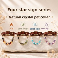 Collier de luxe en cristal pour animaux de compagnie, style princesse, réglable, avec strass scintillants, pour chiots, avec boîte cadeau pour petits chiens