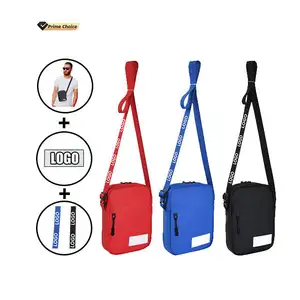 Custom Sling Sport Phone Cross Shoulder Bag Man Nylon Small Mini Men Messenger Bags Manufacturer Crossbody Shoulder Bag For Men