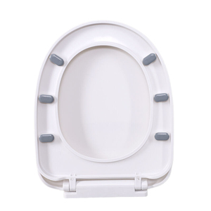 Asiento de Inodoro Redondo de Plástico Blanco con Cierre Lento, No Eléctrico, Tapa Universal para Inodoro, Repuesto para Baño Doméstico - Product Image 4
