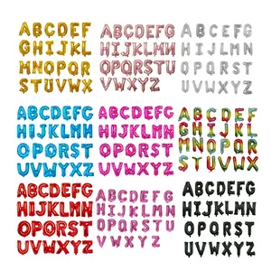 BLN Helio Foil Globos de helio, diseño DIY, alfabeto, minúsculas, forma de letras, 16 ", 32", 40 ", papel de aluminio, helio, Globo