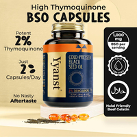 Capsules de Nigelle pressée à froid de haute qualité, marque privée, pour renforcer l'immunité, favoriser la santé digestive et articulaire.