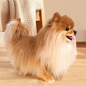 Peluche réaliste de chien Pomeranian faite à la main par <span class=keywords><strong>Katie</strong></span> Hosseini, jouet en peluche, cadeau pour les garçons et les filles, 31 cm-50 cm - Product Image 2