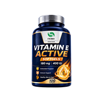 Gélules de vitamine E naturelle 400 UI, marque privée OEM ODM, antioxydant, soutien cutané et immunitaire