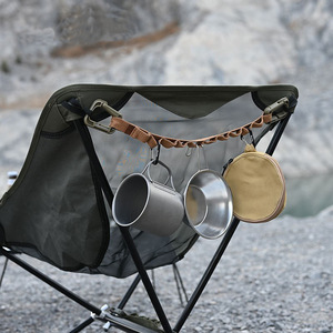 Corde de suspension multifonctionnelle pour bâche de camping en plein air, 3,8 cm x 12 m, en nylon, portable, facile à ranger - Product Image 1