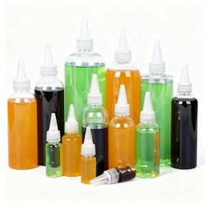 Flaconi in PET da 5-500ml con Beccuccio per Olio per Capelli, Bottiglie Trasparenti con Tappo a Vite e Beccuccio Appuntito - Product Image 1