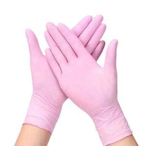 قفازات نيتريل يمكن التخلص منها بسماكة 4 ميل، 100 قطعة، خالية من اللاتكس والبودرة والسيليكون، ذات ملمس ناعم للاستخدام في طب الأسنان/المطبخ/الطب - Product Image 2