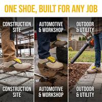 Zapatos de Seguridad para Hombre, Directo de Fábrica, Personalizados, Transpirables, de Gamuza Perforada, Antideslizantes, con Protección Contra Pinchazos en la Puntera