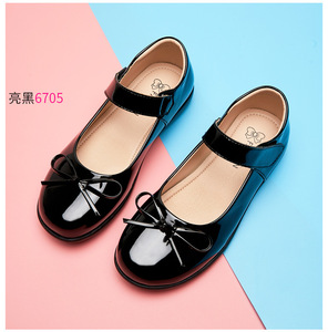 Girls Black Patent Leather Princess Performance Stage <strong>School</strong> Shoes Soft-Sole Velcro Closure Low-Cut <strong>Pumps</strong> Back to <strong>School</strong> Shoes - Product Image 6