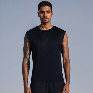 Camiseta sin mangas de secado rápido que absorbe la humedad para hombres Camisas sin mangas - Product Image 1