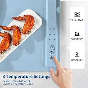 Plaque chauffante électrique portable et pliable <span class=keywords><strong>en</strong></span> silicone pour aliments, idéale pour les fêtes, les voyages et la <span class=keywords><strong>cuisine</strong></span> - Product Image 2