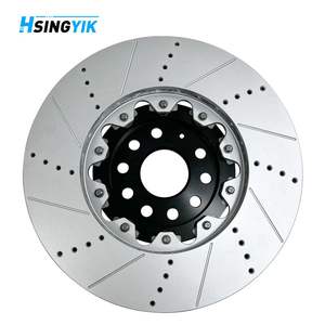 Pour le capuchon du système de freinage arrière de voiture de <span class=keywords><strong>sport</strong></span> 2 pièces en aluminium flottant 1K0615301AD disque de frein pour Audi A3 S3 Sportback Limousine - Product Image 2