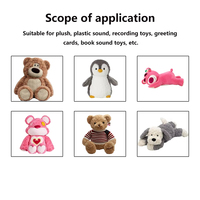 30/60 secondes ours en peluche boîte vocale Module de son enregistrable bébé peluche enregistreur vocal dispositif bricolage enregistreur de messages vocaux