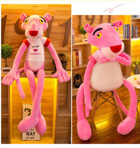 Oso de <span class=keywords><strong>Peluche</strong></span> para Aliviar el Estrés con Relleno de Algodón PP, Regalo Empresarial, Venta al por Mayor de Fábrica, <span class=keywords><strong>Peluche</strong></span> de <span class=keywords><strong>Pantera</strong></span> <span class=keywords><strong>Rosa</strong></span>, Muñeco Tigre Travieso - Product Image 4