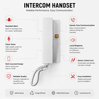 Combiné d'interphone de haute qualité avec audio clair et design durable, téléphone filaire pour la sécurité à domicile, au bureau ou à l'hôtel