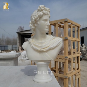 <span class=keywords><strong>Scultura</strong></span> della statua del busto in marmo <span class=keywords><strong>Apollo</strong></span> classico intagliato a mano per la decorazione della Villa - Product Image 4