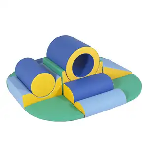 مجموعة معدات السلامة البلاستيكية للأطفال اللينة عالية الجودة للعب الأطفال في الأماكن المغلقة في صالة الألعاب الرياضية