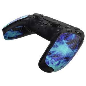 PlayVital Blue Flame - Almohadillas de Goma Suave con Textura Profesional Antideslizantes y Absorbentes del Sudor para el Control de PS5 - Product Image 5