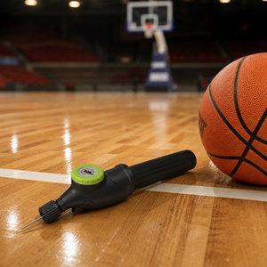 Pompe à air manuelle avec manomètre 80-130 PSI, valve Schrader, outil de gonflage de pneus léger en plastique - Product Image 3