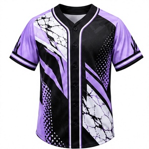 Uniforme Deportivo de Béisbol de Alta Calidad, Sublimado, con Botones, para Hombre y Mujer, Transpirable, Ligero, para Equipos de Softbol, Venta al Por Mayor - Product Image 1