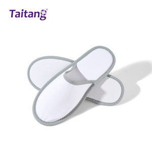 Fournitures hôtelières en gros : pantoufles d'<span class=keywords><strong>hôtel</strong></span> jetables personnalisées, imperméables, avec logo - Product Image 1