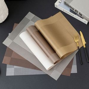 Ensemble de sets de table tissés en PVC de haute qualité pour restaurant, hôtel, dîner, assiette, plat, vaisselle - Product Image 4
