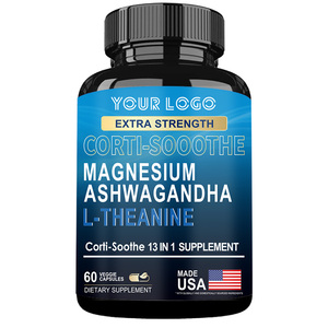 Corti-Soothe Complément pour le Cortisol 60 Gélules avec Magnésium L-Théanine Ashwagandha Phosphatidylsérine pour la Gestion du Cortisol - Product Image 1