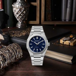 Nuevo Reloj de Pulsera de Acero Inoxidable de Diseño Original y Tendencia para Hombre, 5ATM, Logotipo Personalizado, Cristal de Zafiro, Relojes Automáticos Modernos - Product Image 3