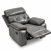 3-teiliges 3+2+1 Air-Leder Manuelles Relaxsofa-Set Wohnzimmermöbel