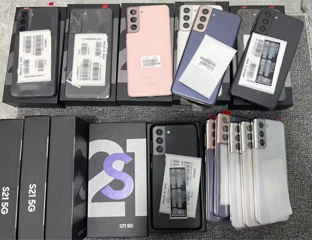 Original 98% New Global EU Version Used Mobile Phone Unlocked for Am Sung S21 5G 128GB 2 SIM Smartphone Android Cell Phone