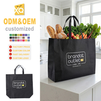 Sacs de courses en non-tissé de haute qualité de la marque XQ, imprimés sur mesure, recyclables, avec logo et bandoulière