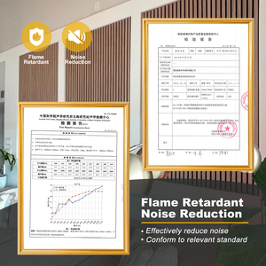 Mật độ cao sợi polyester gỗ thanh âm thanh bằng chứng trang trí Acoustic Panels đối với Nhà thờ rạp chiếu phim - Product Image 3