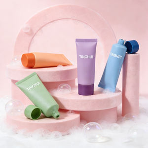 Envase de Plástico Personalizado con Logotipo para Cosméticos, 30 ml, 50 ml, 100 ml, Tubo Blanco para Crema de Manos, Cuidado de la Piel, Limpiador Facial, con Tapa Negra de Rosca - Product Image 6