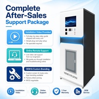 Máquina Expendedora de Agua con Monedas, Tarjetas y Lector de Tarjetas, Estación de Agua Purificada por Ósmosis Inversa y Ultravioleta para Exteriores, 800 GPD, 24 Horas, Kiosco OEM de Acero Inoxidable