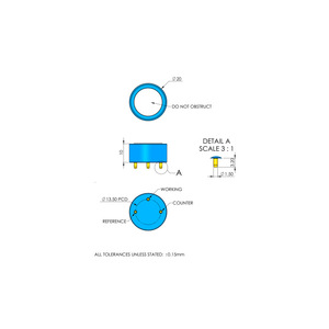 Sensor de Gas Electroquímico Dcel H2S 0-100 ppm de Respuesta Rápida para Aplicaciones Portátiles y Fijas - Product Image 2