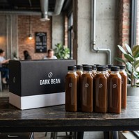 Bouteille de jus en PET transparente écologique pour eau, lait, thé, boissons et sodas, 200 ml, bouchon à vis, camping, randonnée, vaisselle de voyage