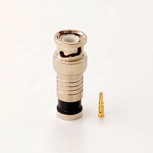 Nhà máy âm thanh RG59 Cáp Antenna dây điện không thấm nước CCTV BNC Nam cắm nén RF kết nối đồng trục - Product Image 5