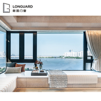 Ventana Abatible Económica de Bajo Costo, Apertura Exterior, Estándar, Sin Rotura Térmica, Aluminio, Doble Acristalamiento, para Hogares del Sudeste Asiático