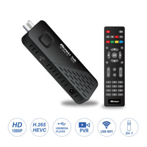 Décodeur de télévision numérique terrestre, antenne tuner, H.264 H.265, <span class=keywords><strong>mini</strong></span> dongle DVB-T2, dongle TV, nouveau style, Pologne, Italie - Product Image 4