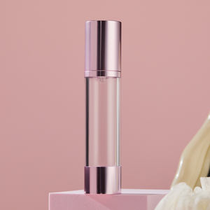 Flacon pompe sans air rond de 50 ml, meilleure étanchéité, utilisation élevée, hydratation longue durée, maquillage, matériau AS - Product Image 2