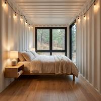 Casa Prefabricada con Estructura de Acero, Diseño Modular Moderno, Fácil de Montar, Ideal para Resorts, Casas de Huéspedes y Oficinas en el Patio Trasero